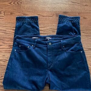 NYDJ SHERI ANKLE PANTS. LIFT AND TUCK TECHNOLOGY embellished cuff size 16W